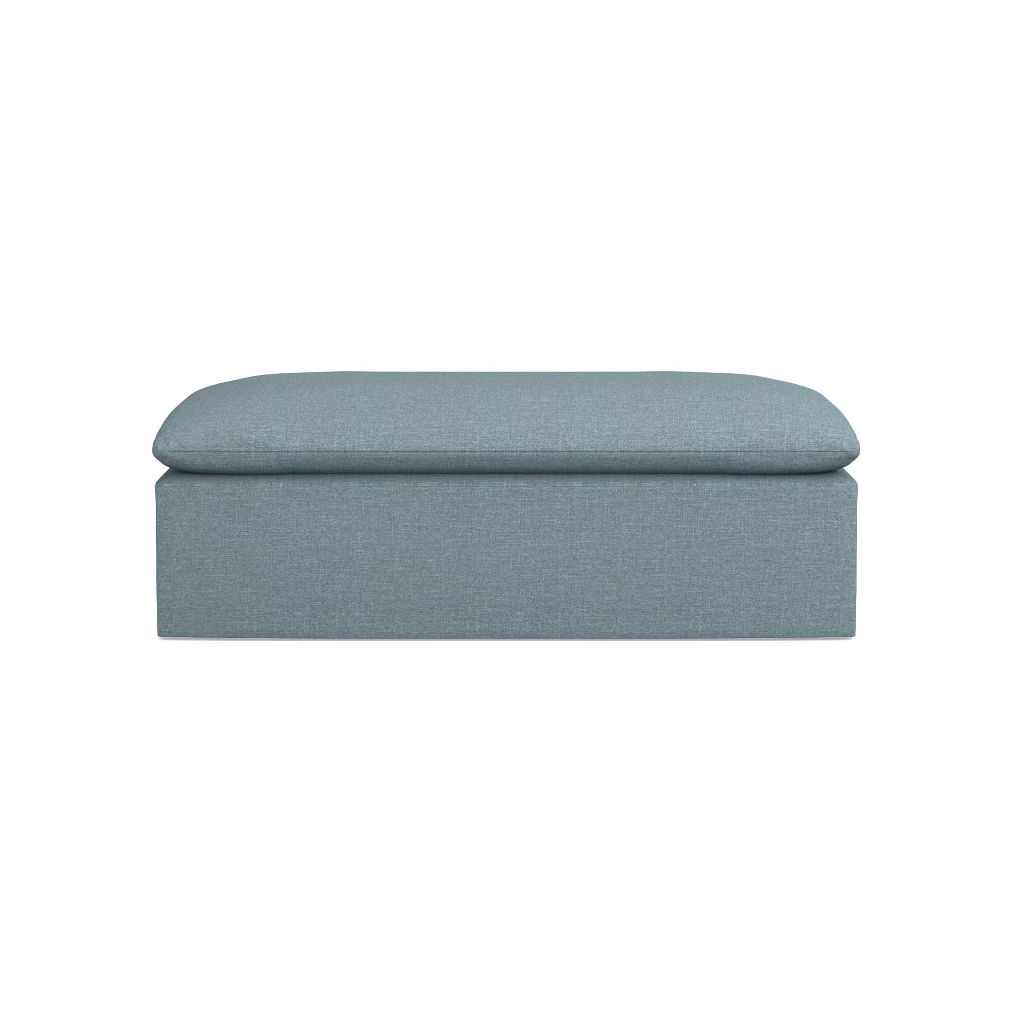Laguna Slipcovered Coffee Table Ottoman (57