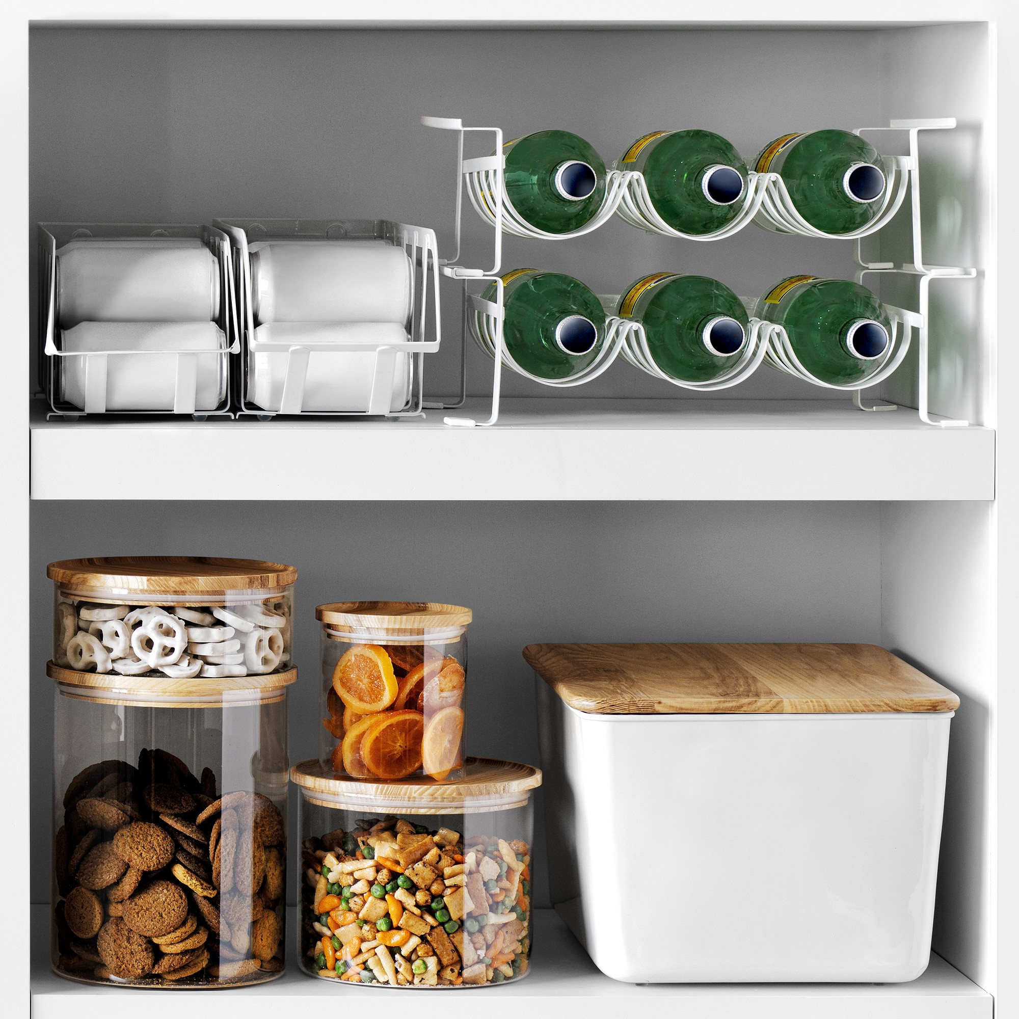 Hold Everything Stackable Glass Canister