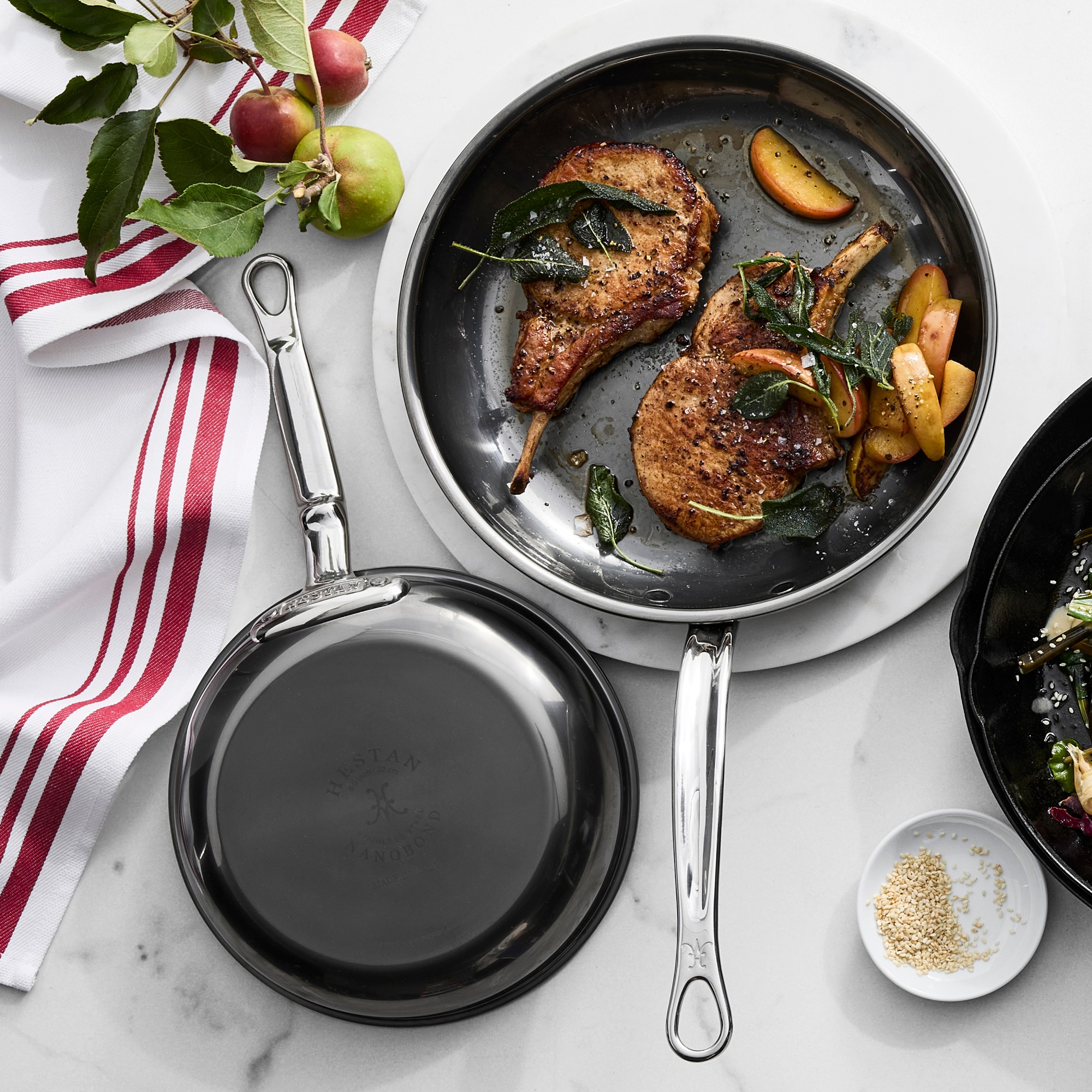 Hestan NanoBond® Titanium Stainless-Steel Skillet Fry Pan, Set of 2