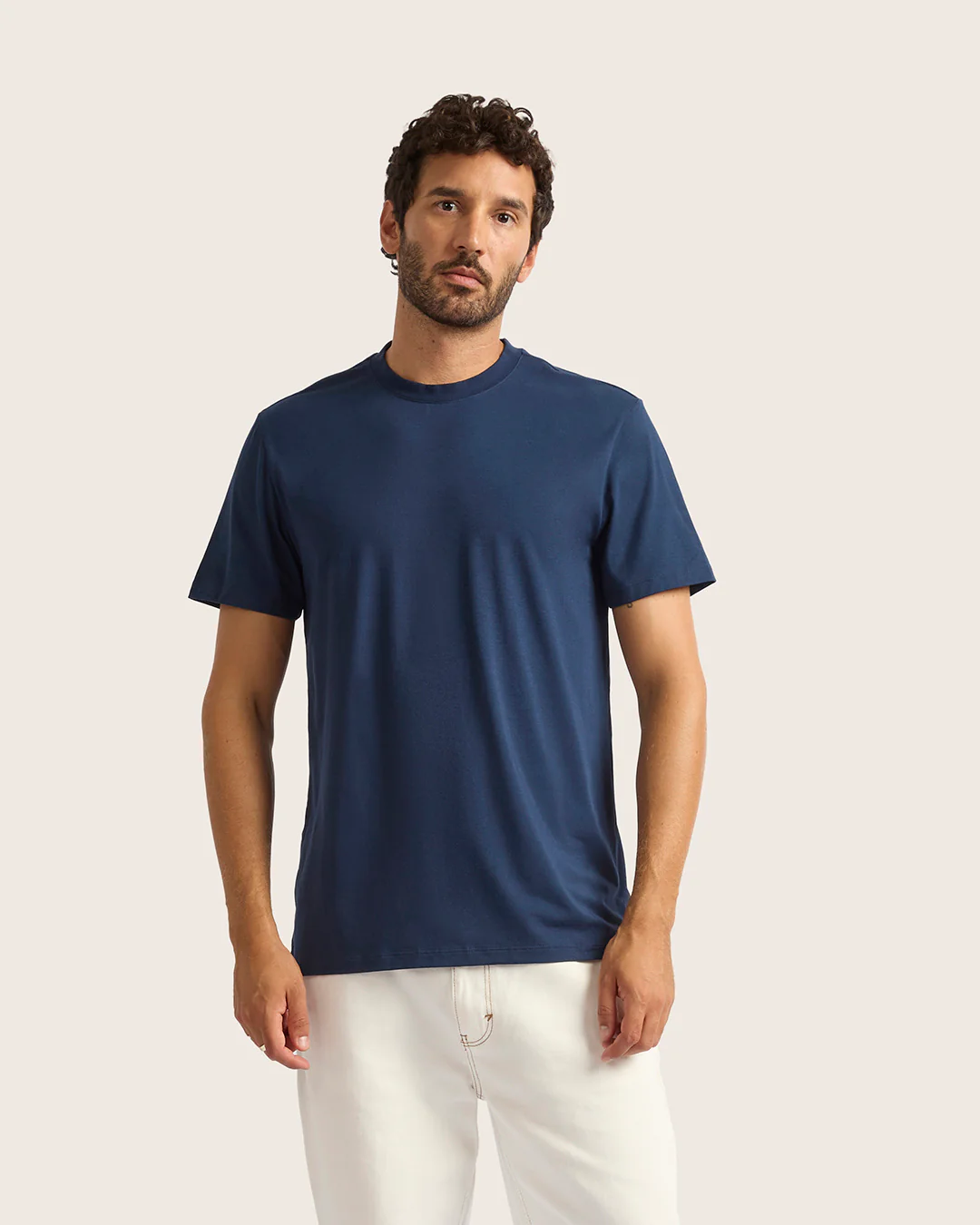 Men's Classic Crew Neck T-Shirt - Navy