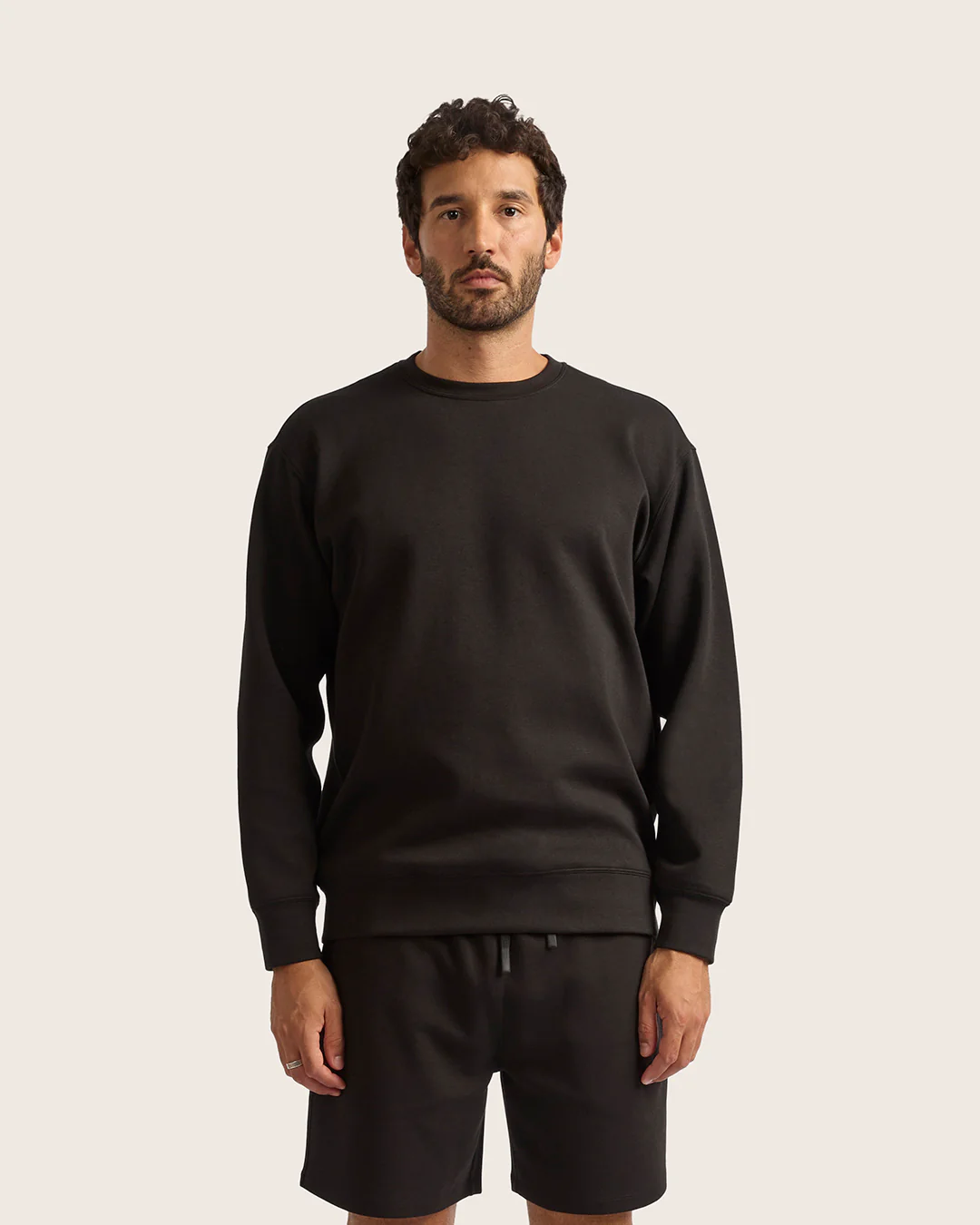 Men's Crew Neck Sweater - Black