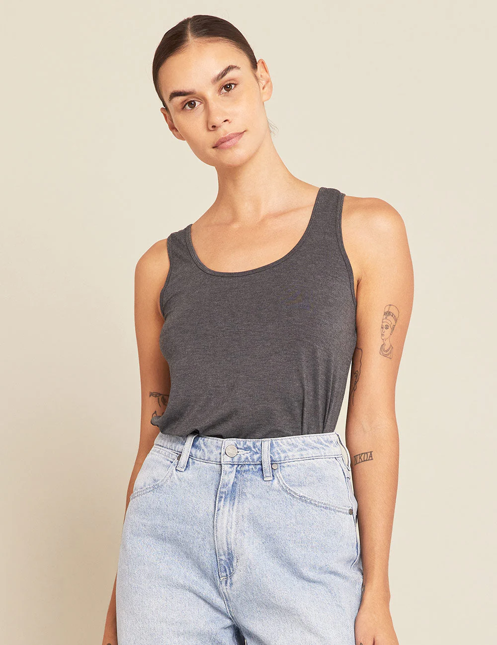 Relaxed Tank - Dark Marl