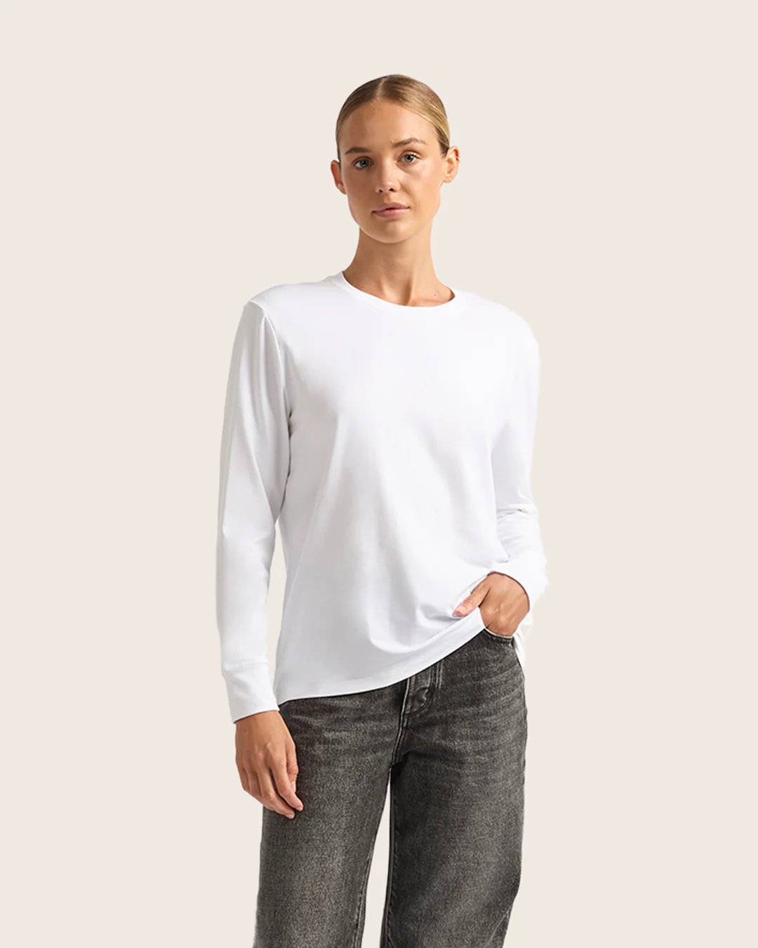 Women's Classic Long Sleeve T-Shirt - White