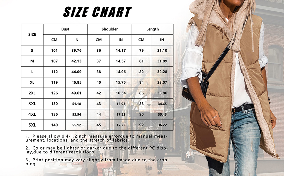 Women's Reversible Fleece Vest with Pockets & Hood Zip Up Long Outerwear Coats Machine Washable Minimalist Tops