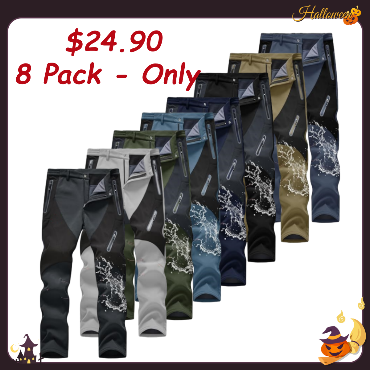 🎄【Christmas promotion】🎄Men's fleece winter trousers