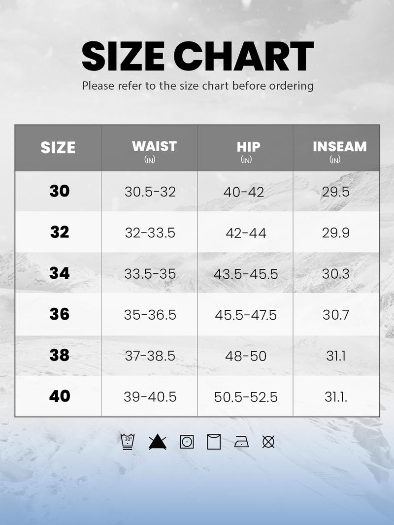 Men's Waterproof Pants Insulated Cold weather Hiking Winter Snow Ski Softshell Outdoor Pants Zipper Pockets Climbing Thermal Jogger Trousers Thermal Lined Jogger pants men