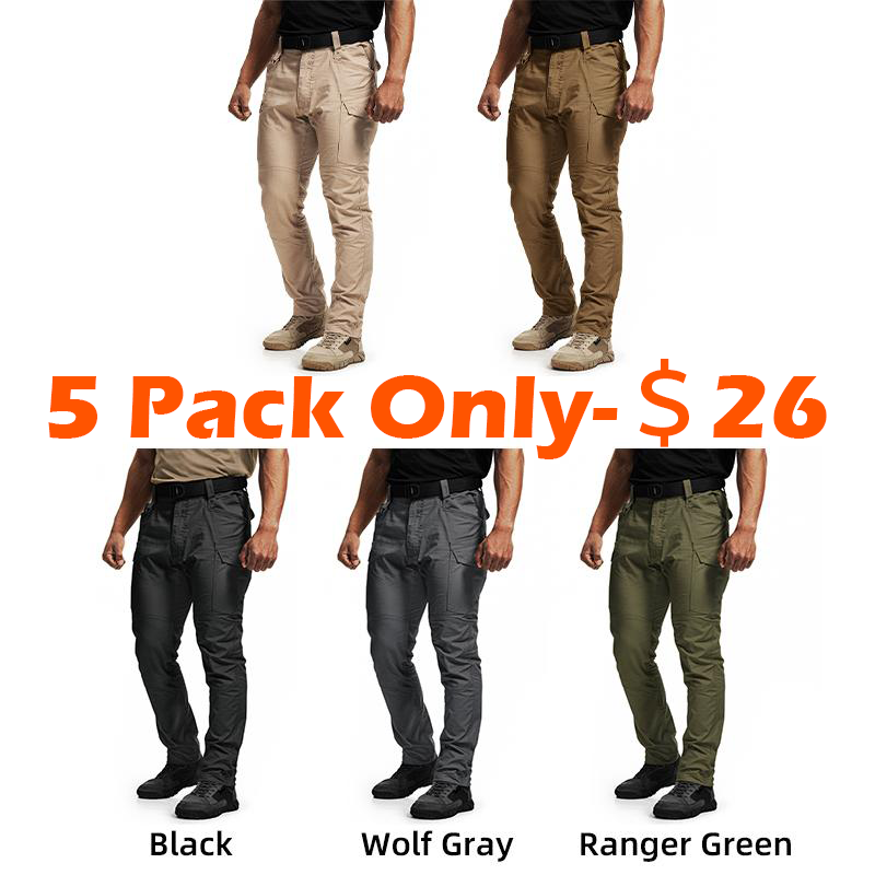 Men's Tactica Cargo Pants Elastic Ripstop Pants Soft Fabric EDC Work Sport Pants Sweatpantsmen
