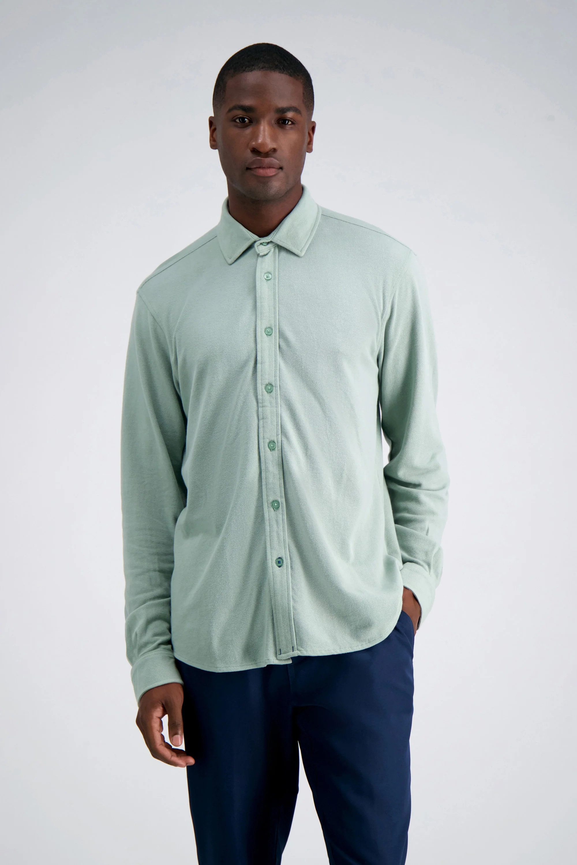 Long Sleeve Pique Shirt