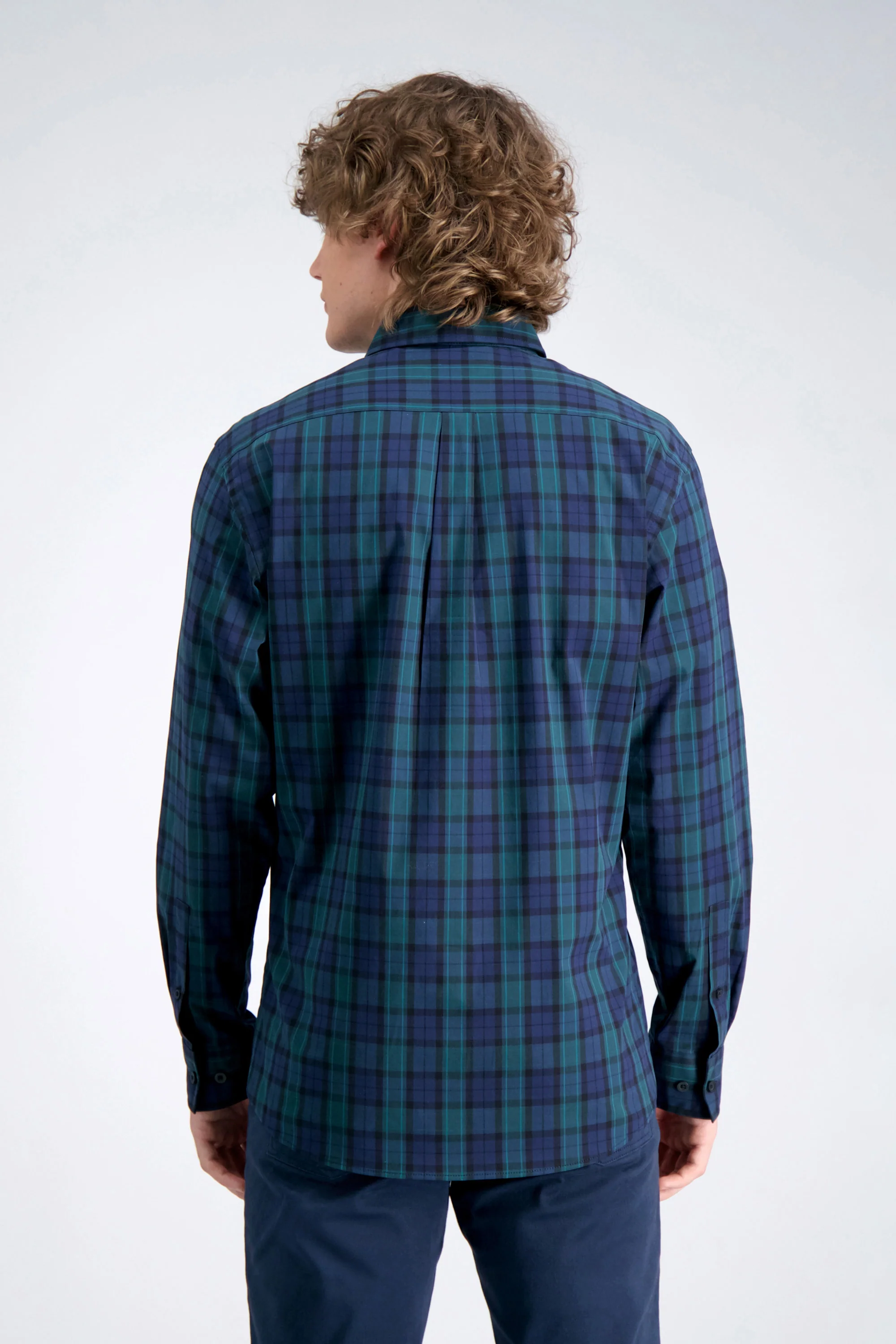 Long Sleeve Poplin Shirt - Navy