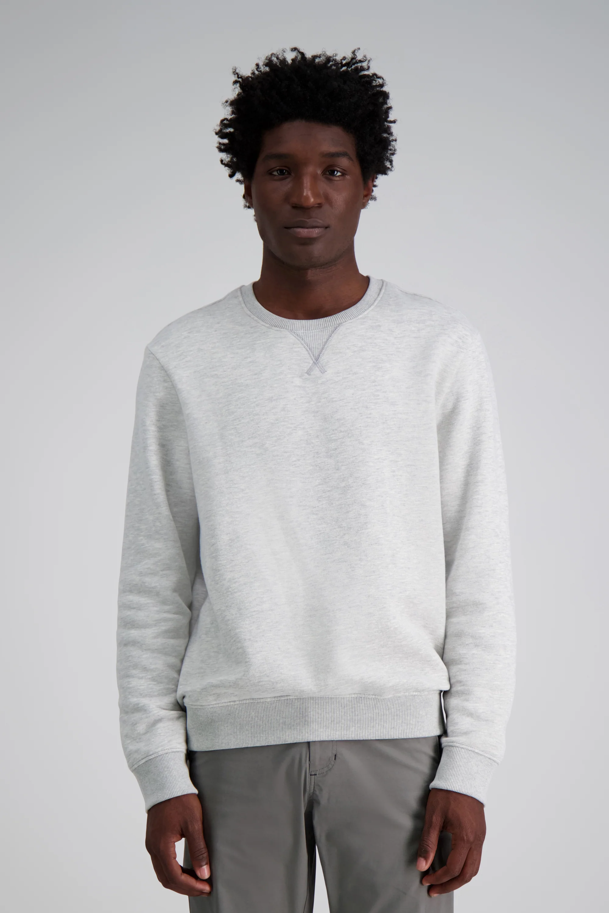Pullover Fleece Sweatshirt - Heather Grey