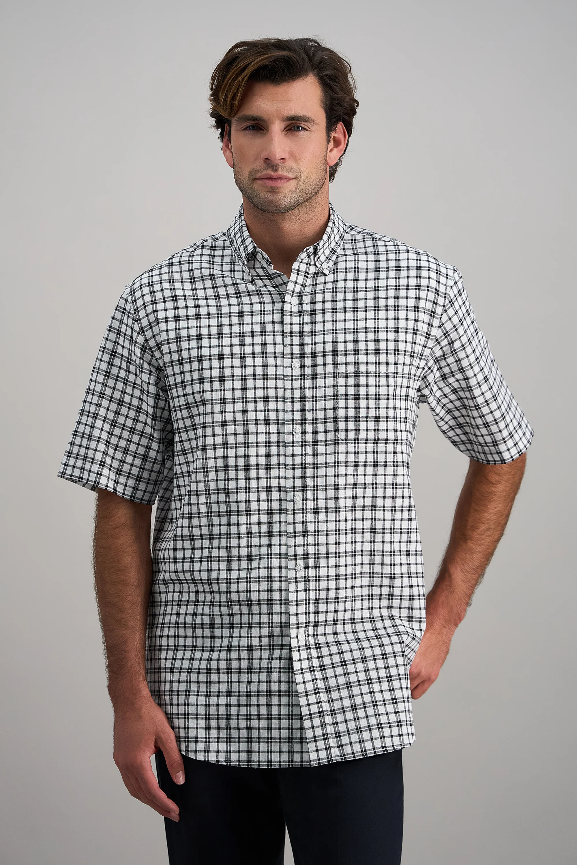 Life Khaki™ Short Sleeve Button-Down Linen Shirt