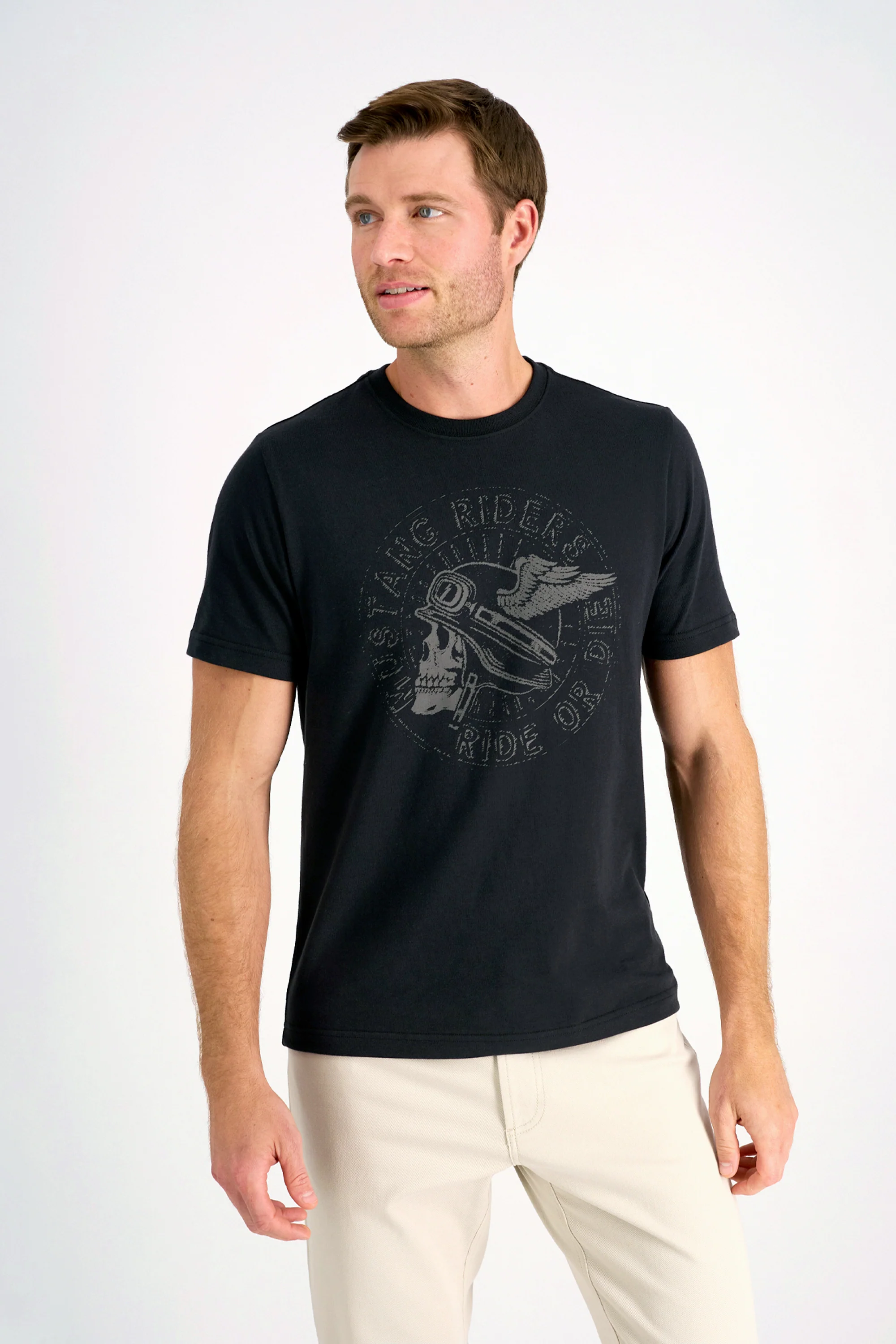 Graphic Jersey Tee - Black