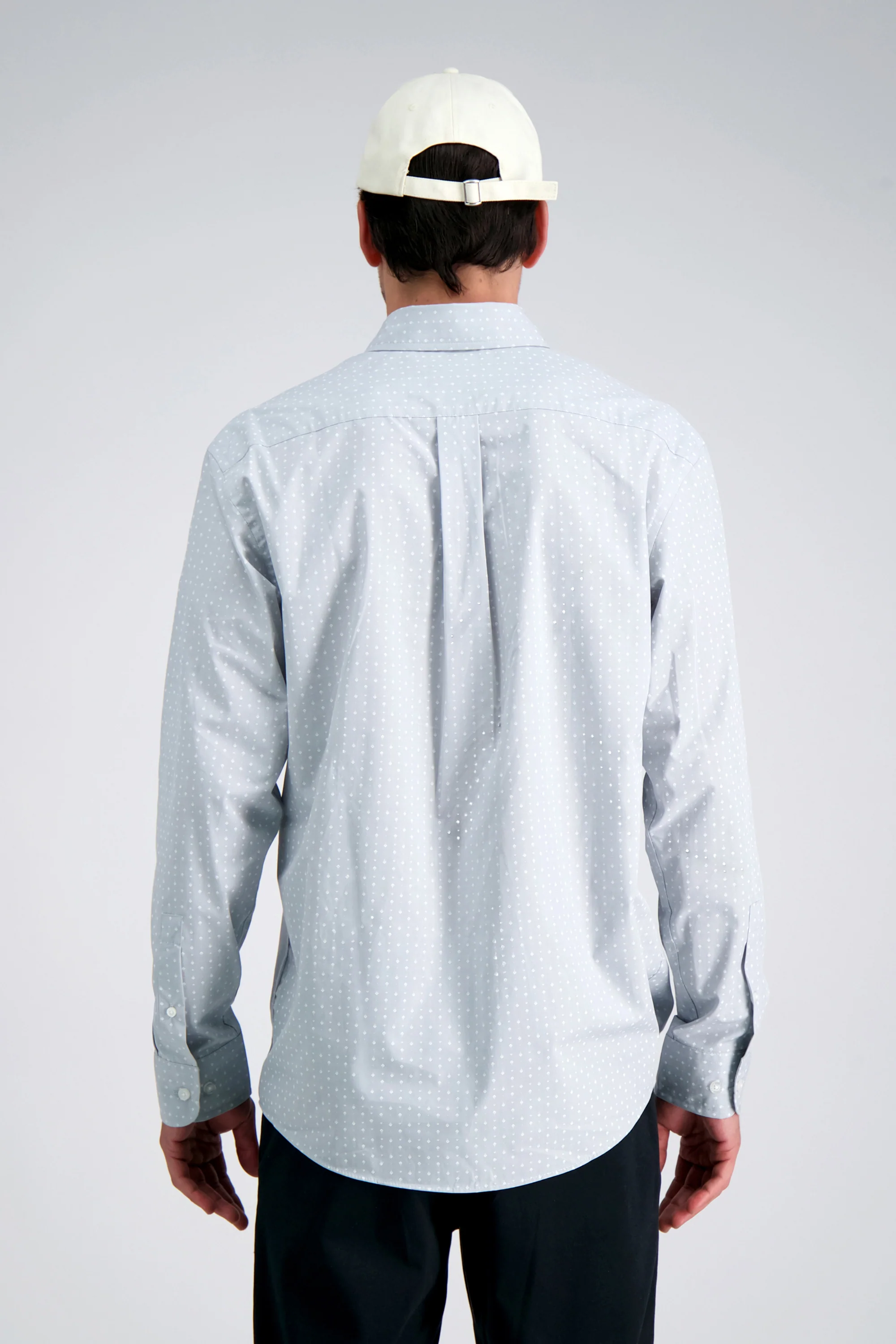 Long Sleeve Poplin Shirt - Light Grey