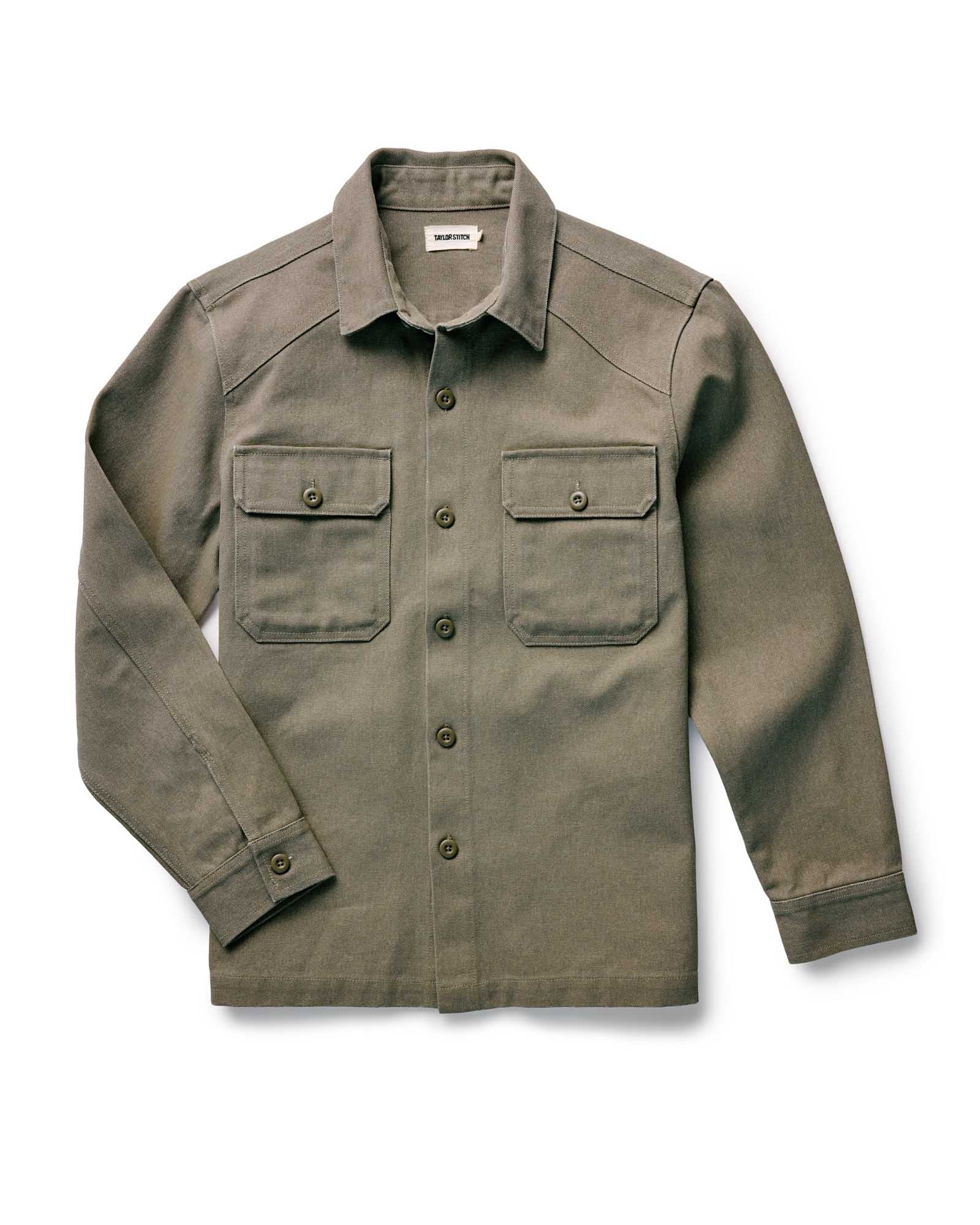 The Shop Shirt in Stone Chipped Canvas