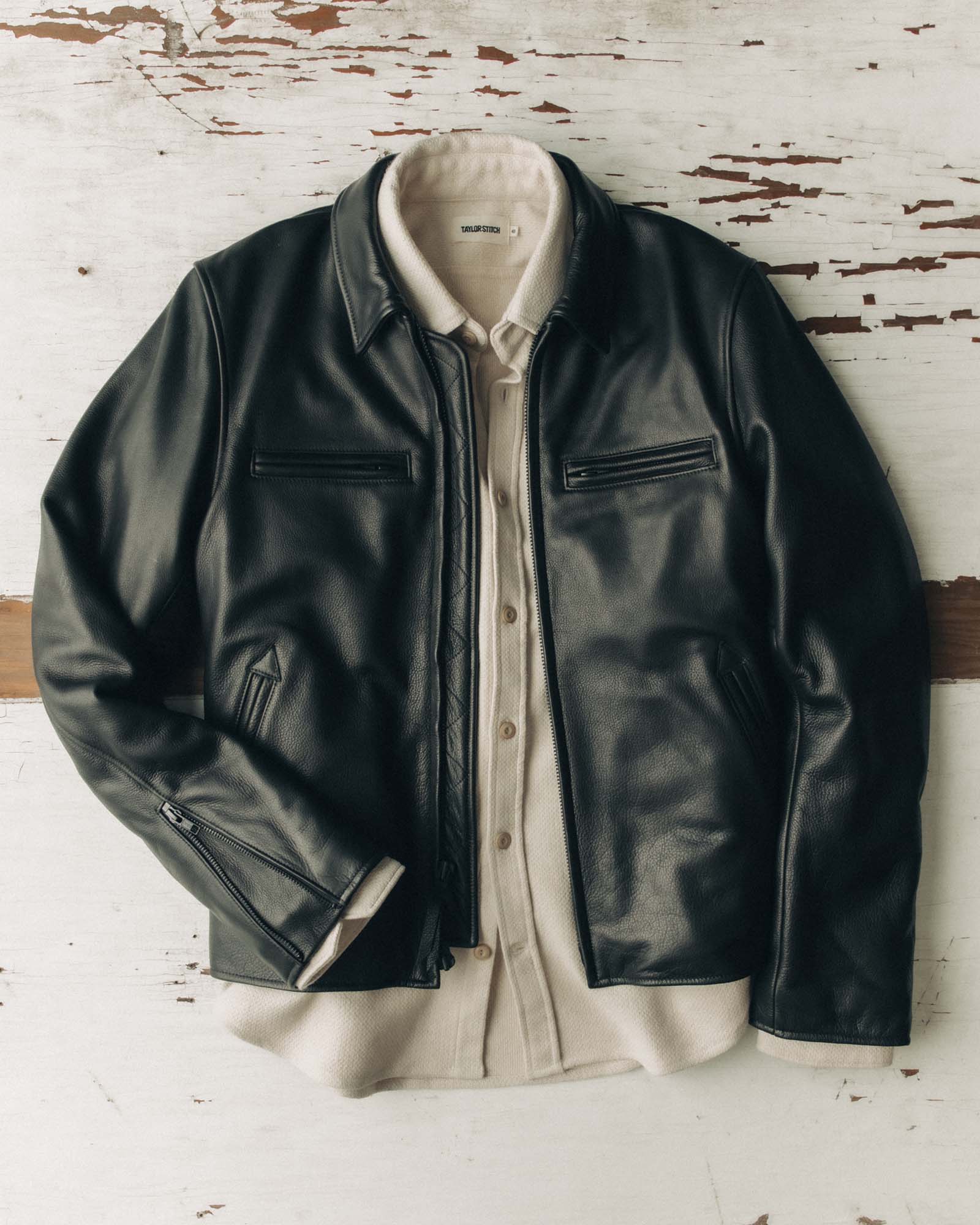 The Moto Jacket in Black Steerhide