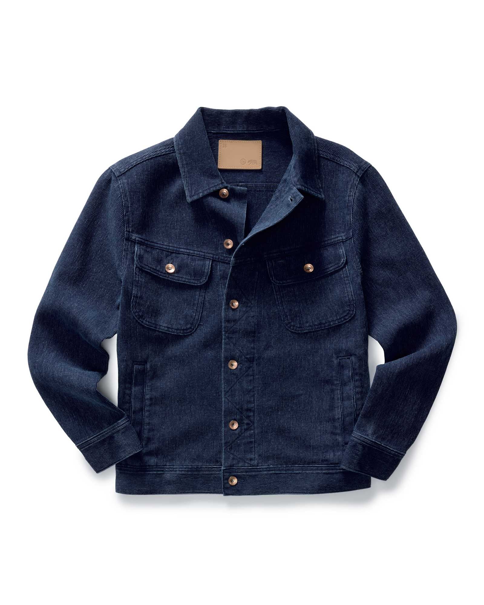 The Long Haul Jacket in Rinsed Indigo Waffle