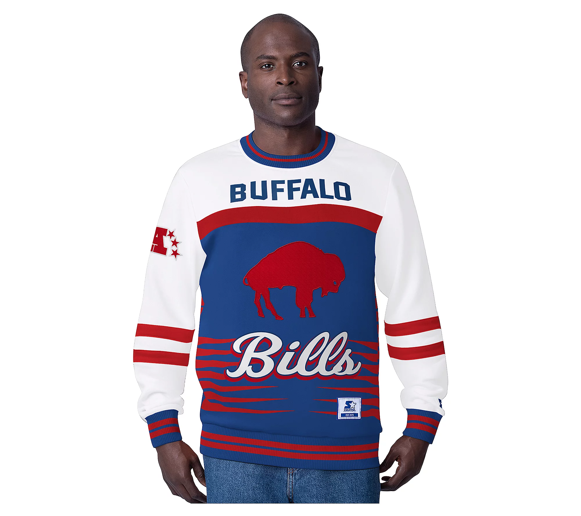 🎉Limited Time Promotion💝Only Today Buy 2 Get 2 Free ✨NFL Starter Retro Fleece Crewneck