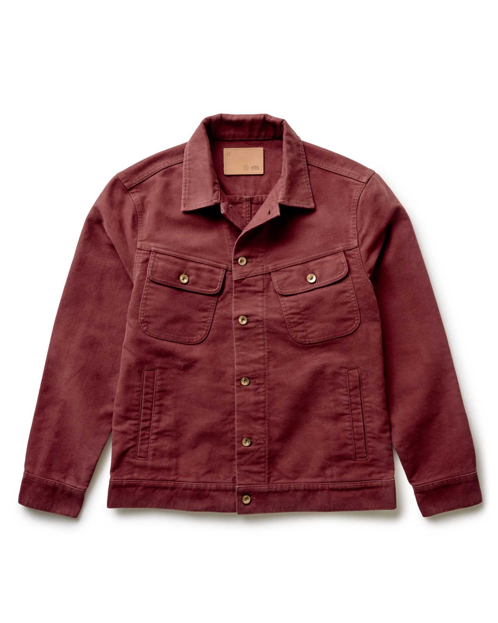 The Long Haul Jacket in Dried Cherry Moleskin