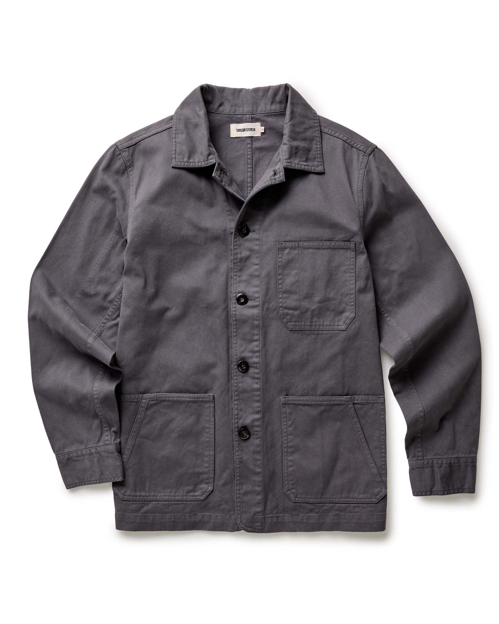 The Ojai Jacket in Organic Charcoal Foundation Twill