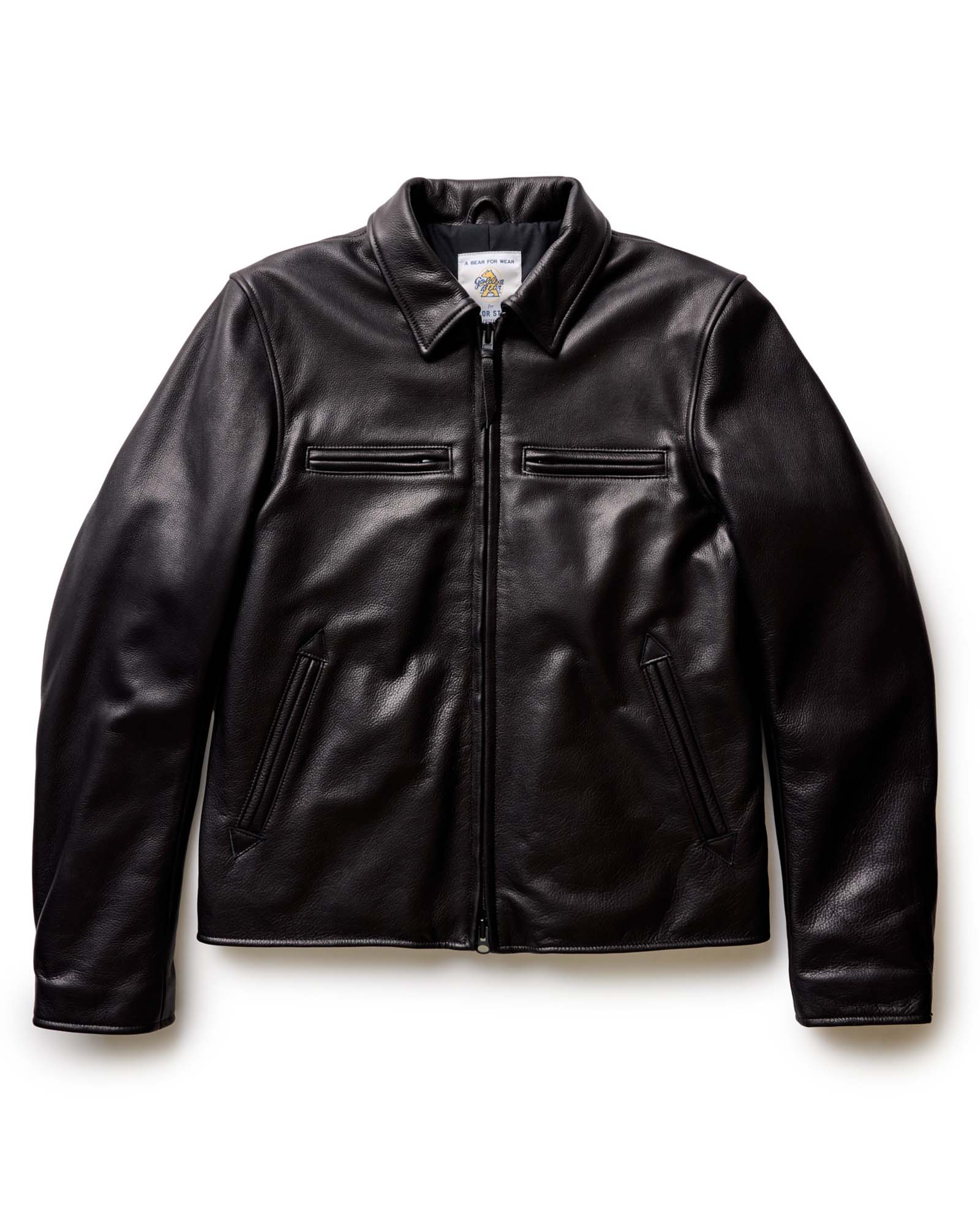 The Moto Jacket in Black Steerhide