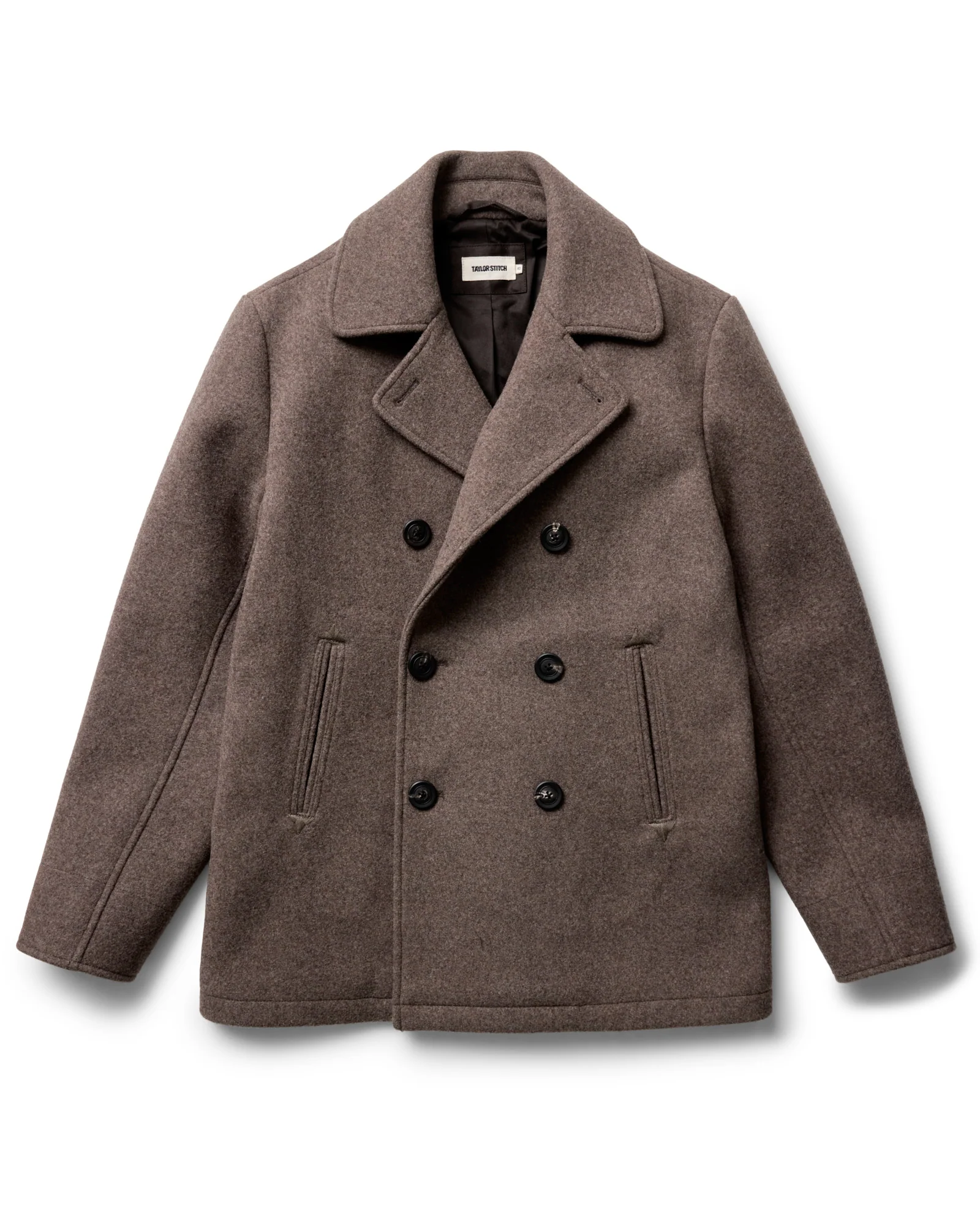 The Mariner Coat in Sable Melton Wool