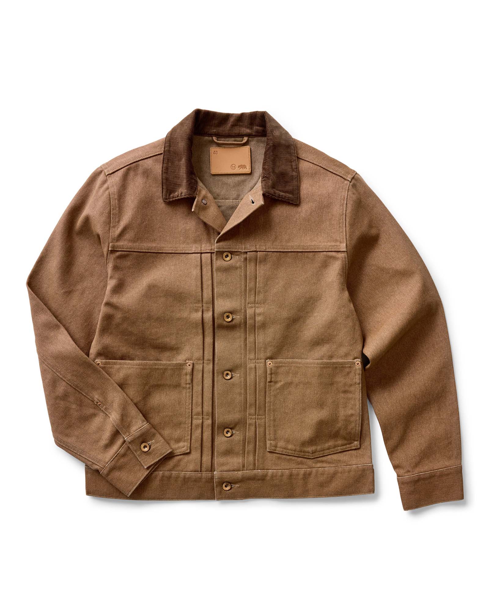 The Ryder Jacket in Tobacco Chipped Canvas