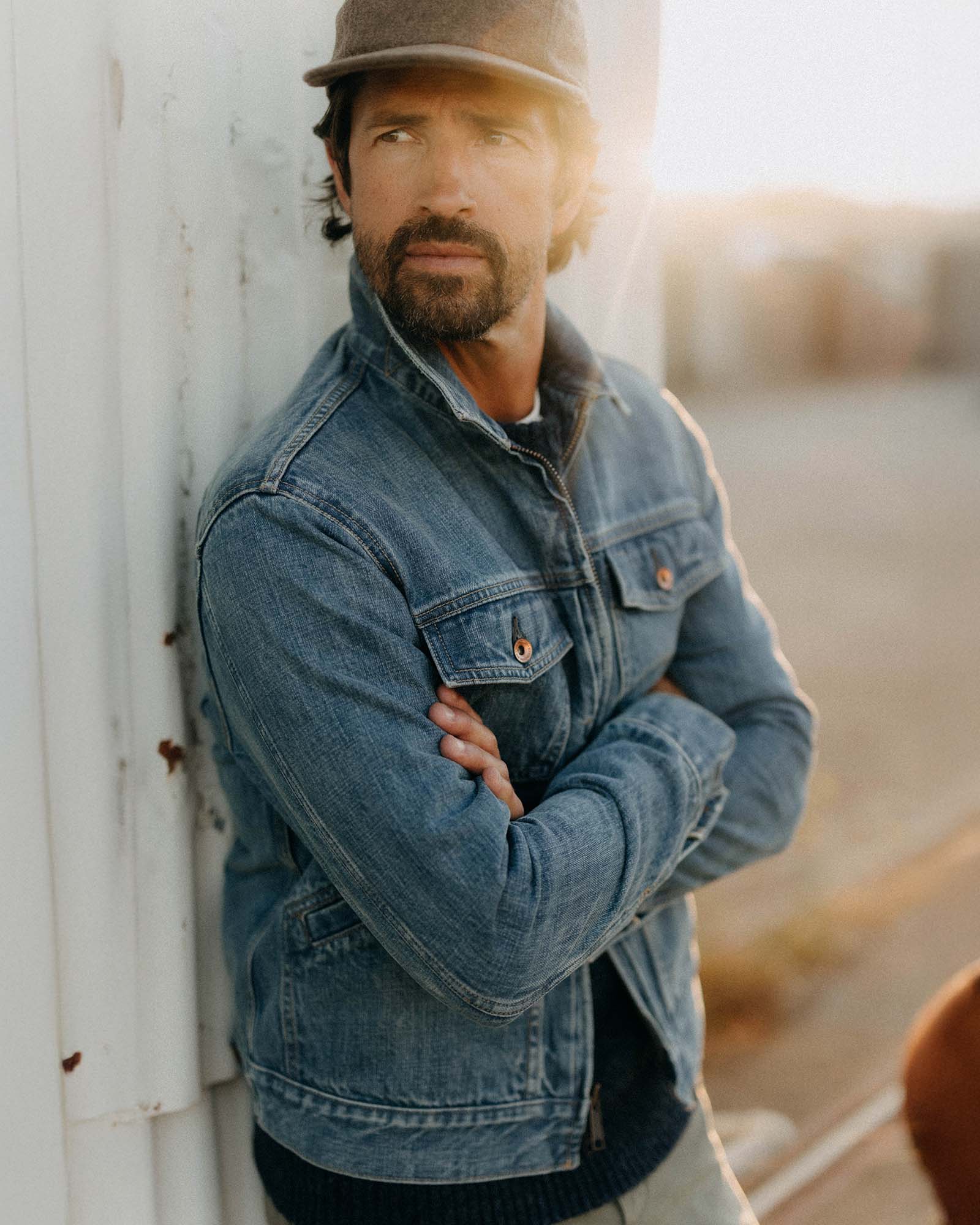 The Roper Jacket in Vintage Wash Organic Selvedge