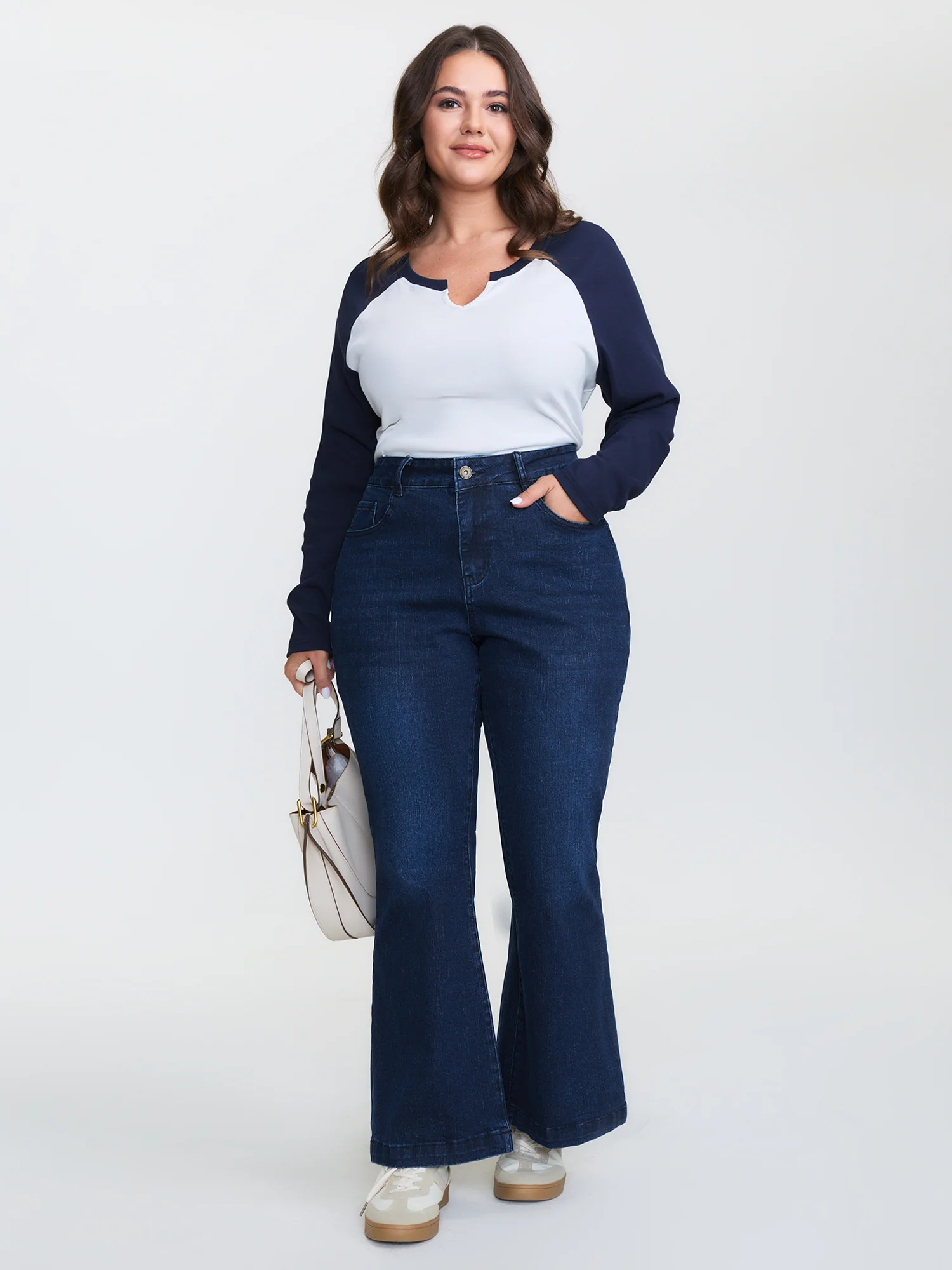 Stretchy Mid-Rise Bootcut Jeans