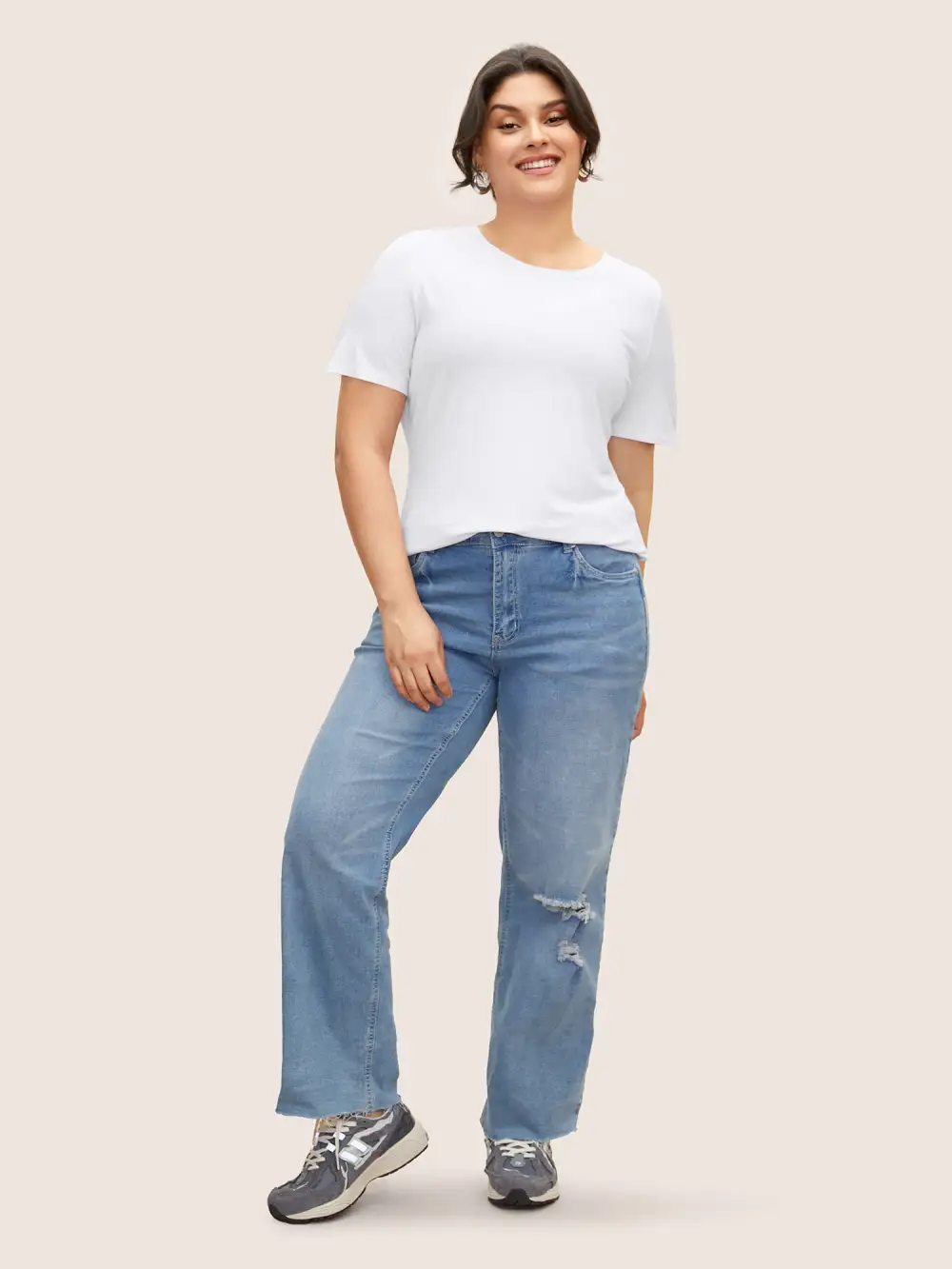 Supersoft Essentials Solid Basic Knit T-Shirt