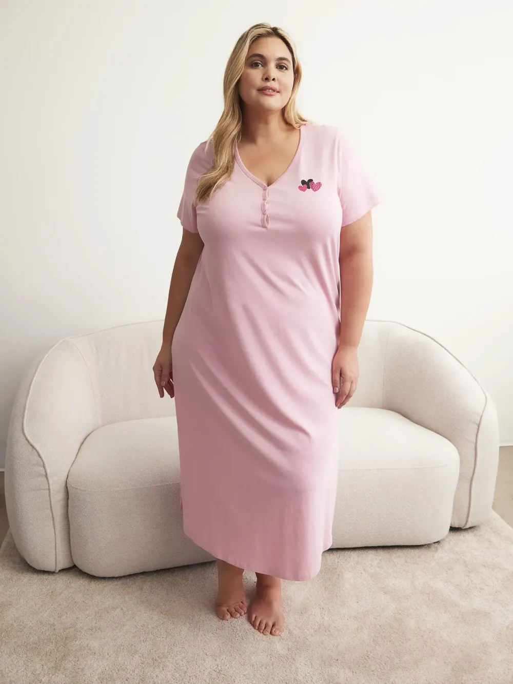 Short-Sleeve Long Sleepshirt