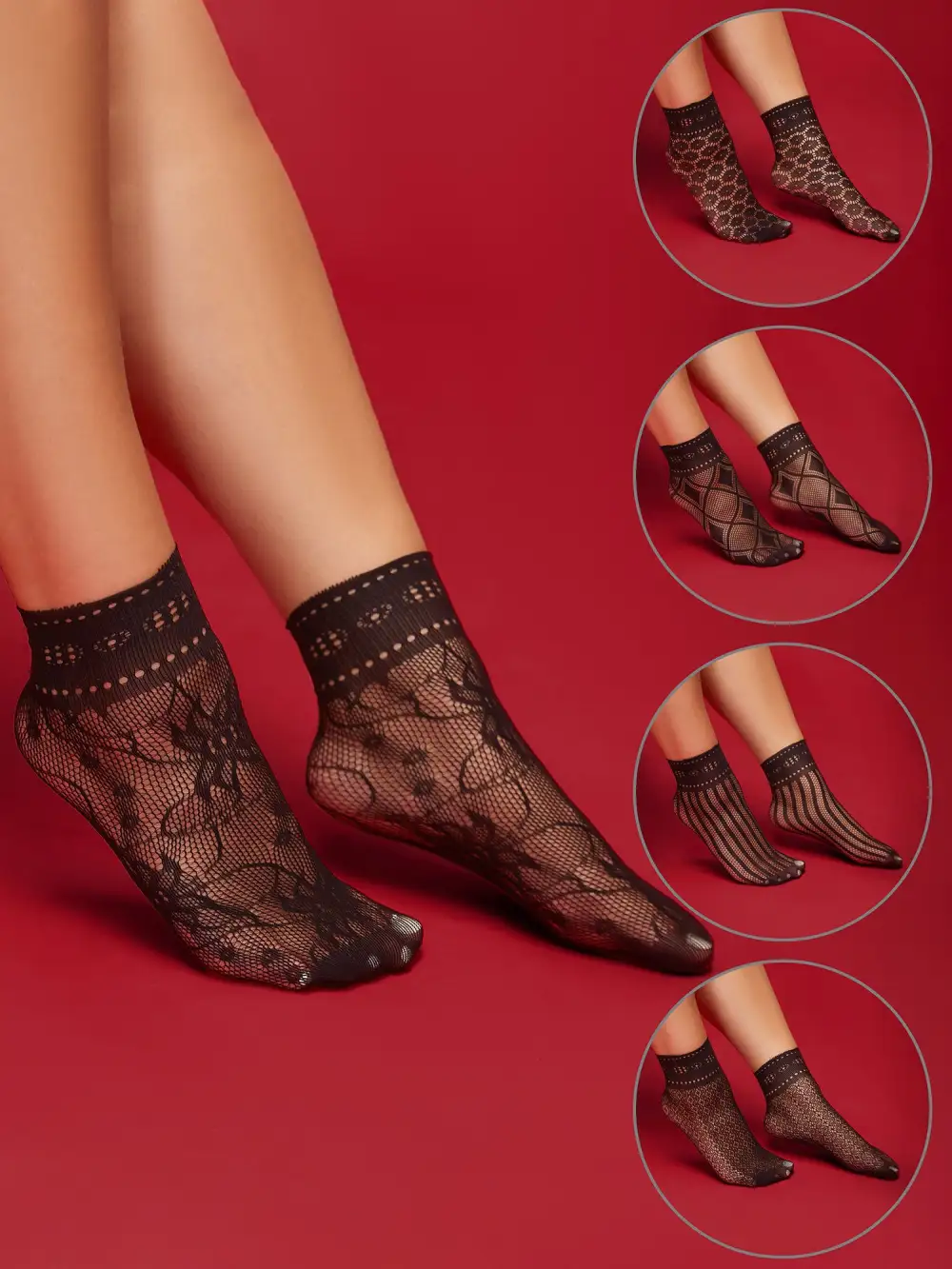 Sheer Mesh Sock Set