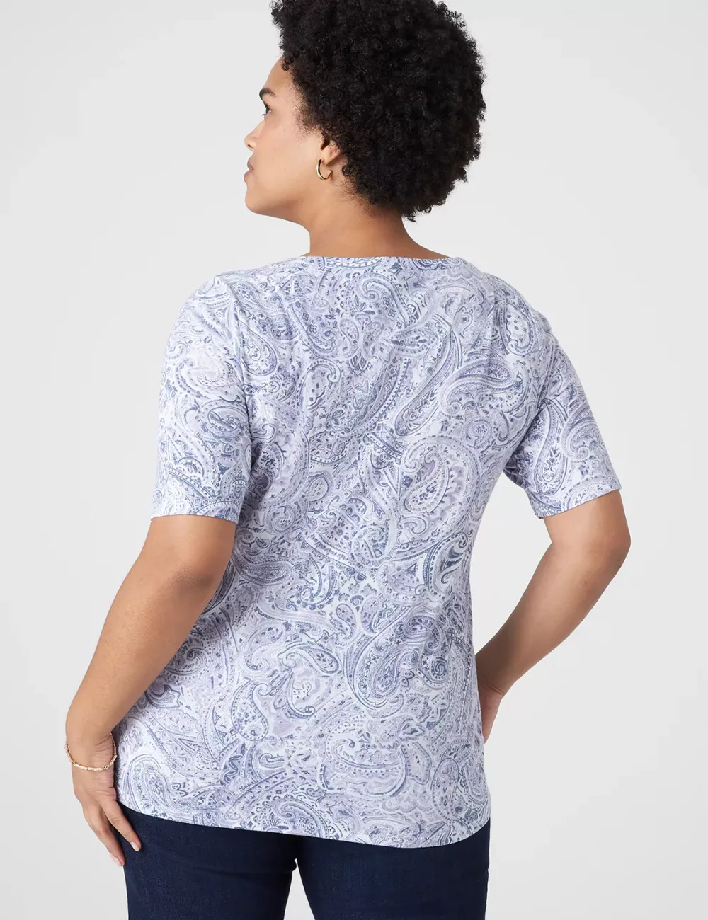 Modern Perfect Sleeve V-Neck Tee