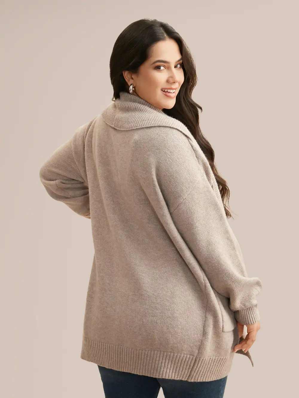 Airy Cozy Shawl Collar Wool Cardigan