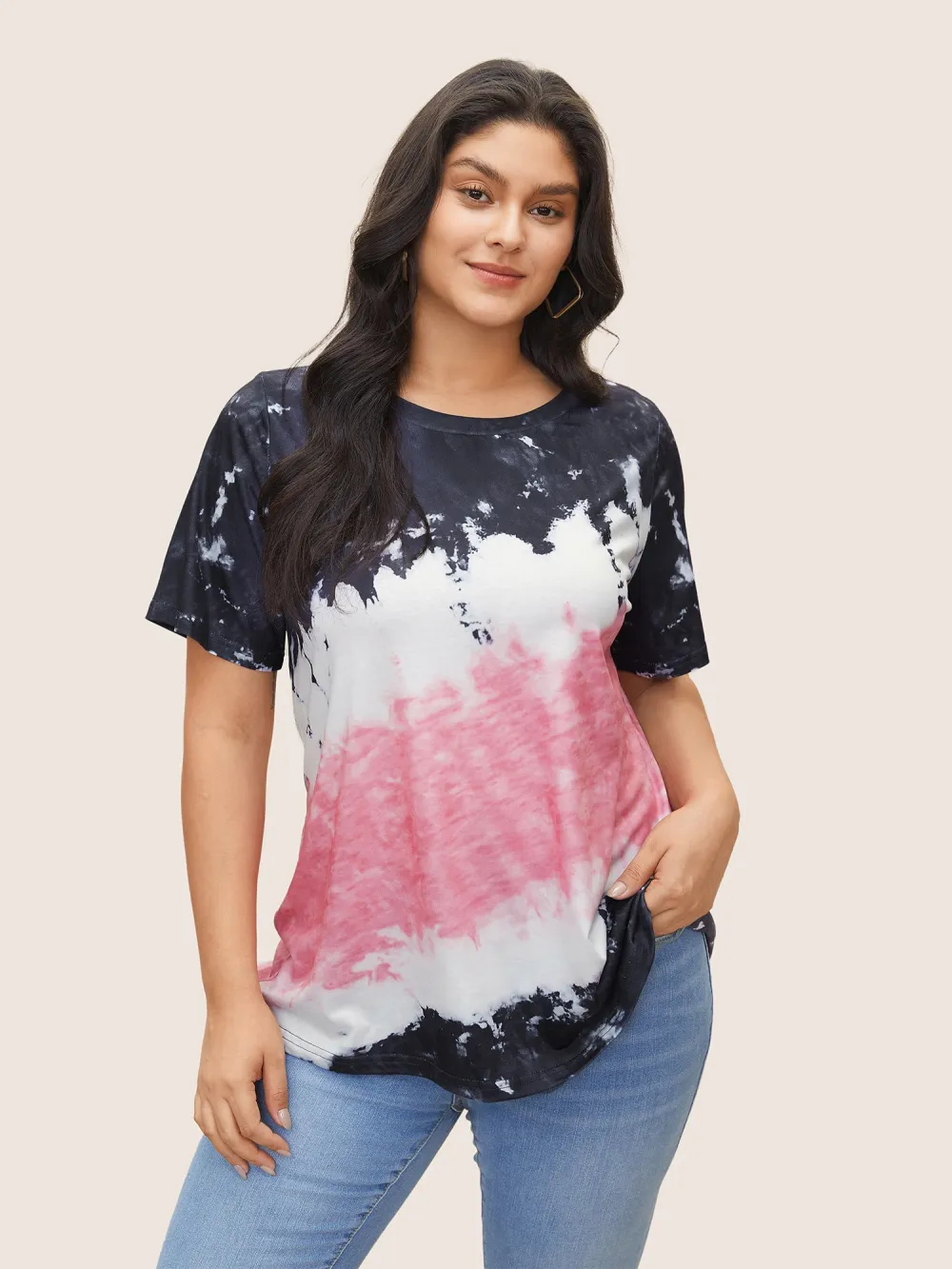 Tie Dye Round Neck T-shirt