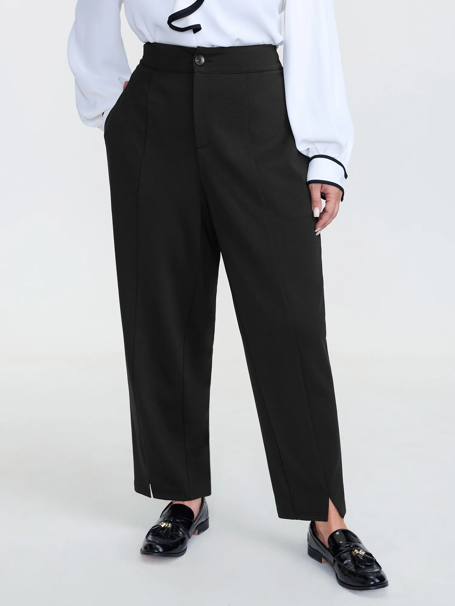 Elastic Back Waistband Pants