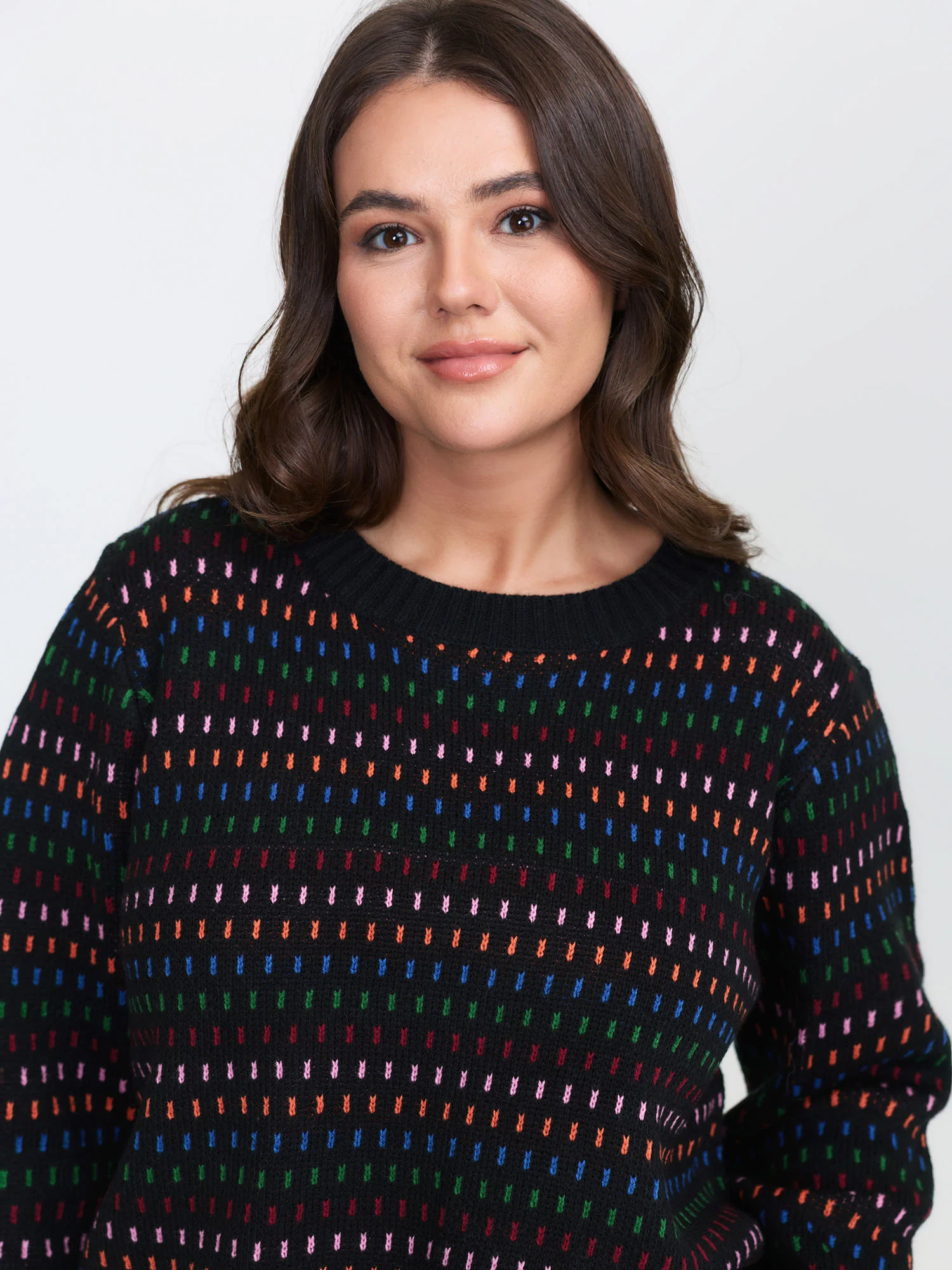 Colorful Polka Dots Stretchy Pullover