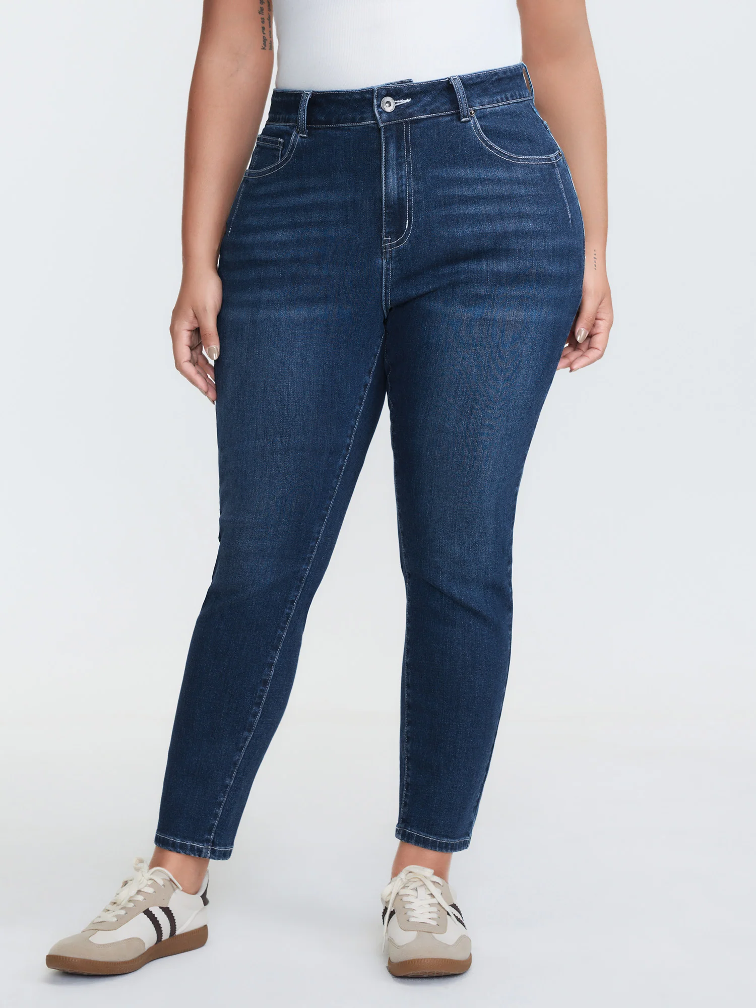 Mid-Rise Skinny-Fit Jeans