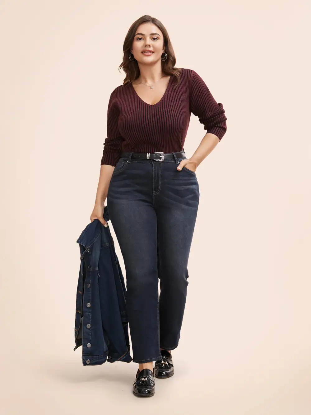 Supersoft Essentials Texture V Neck Pullover