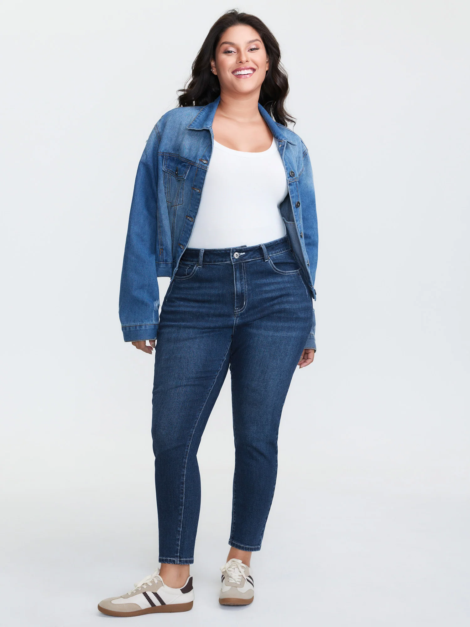 Mid-Rise Skinny-Fit Jeans