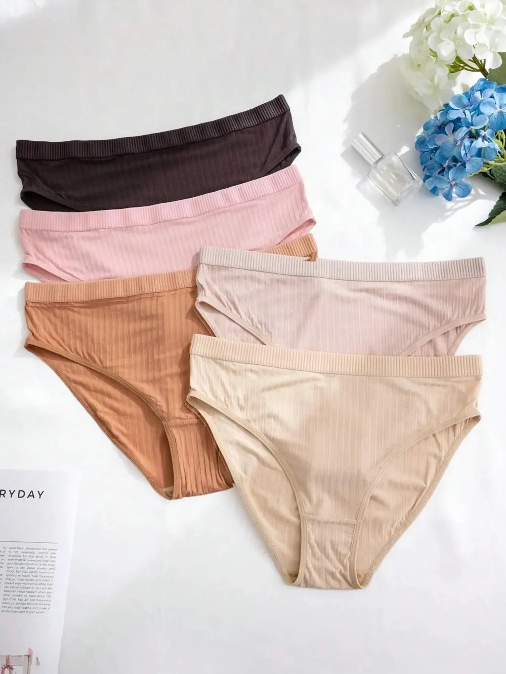 5 Pack Plus Size Pit Strip Triangle Panties