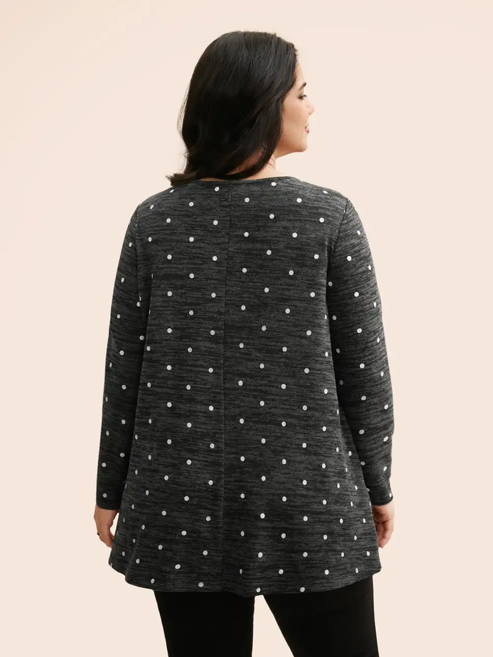 Heather Polka Dot Pocket T-Shirt