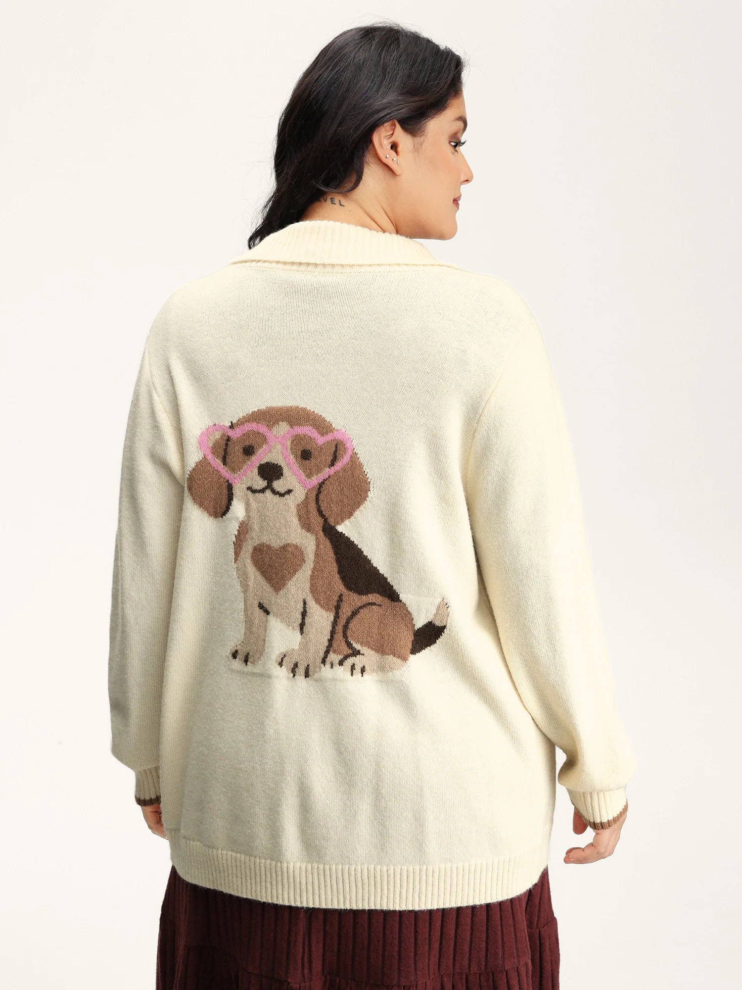 Puppy Love Pockets Button Knit Cardigan