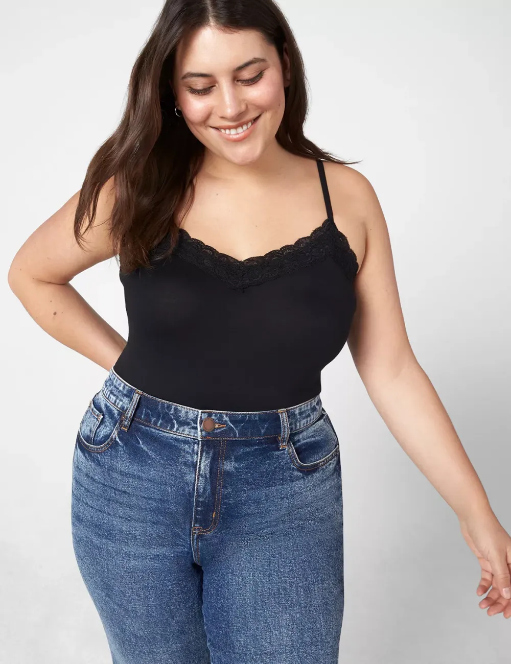 Lane Essentials Lace-Trim Cami