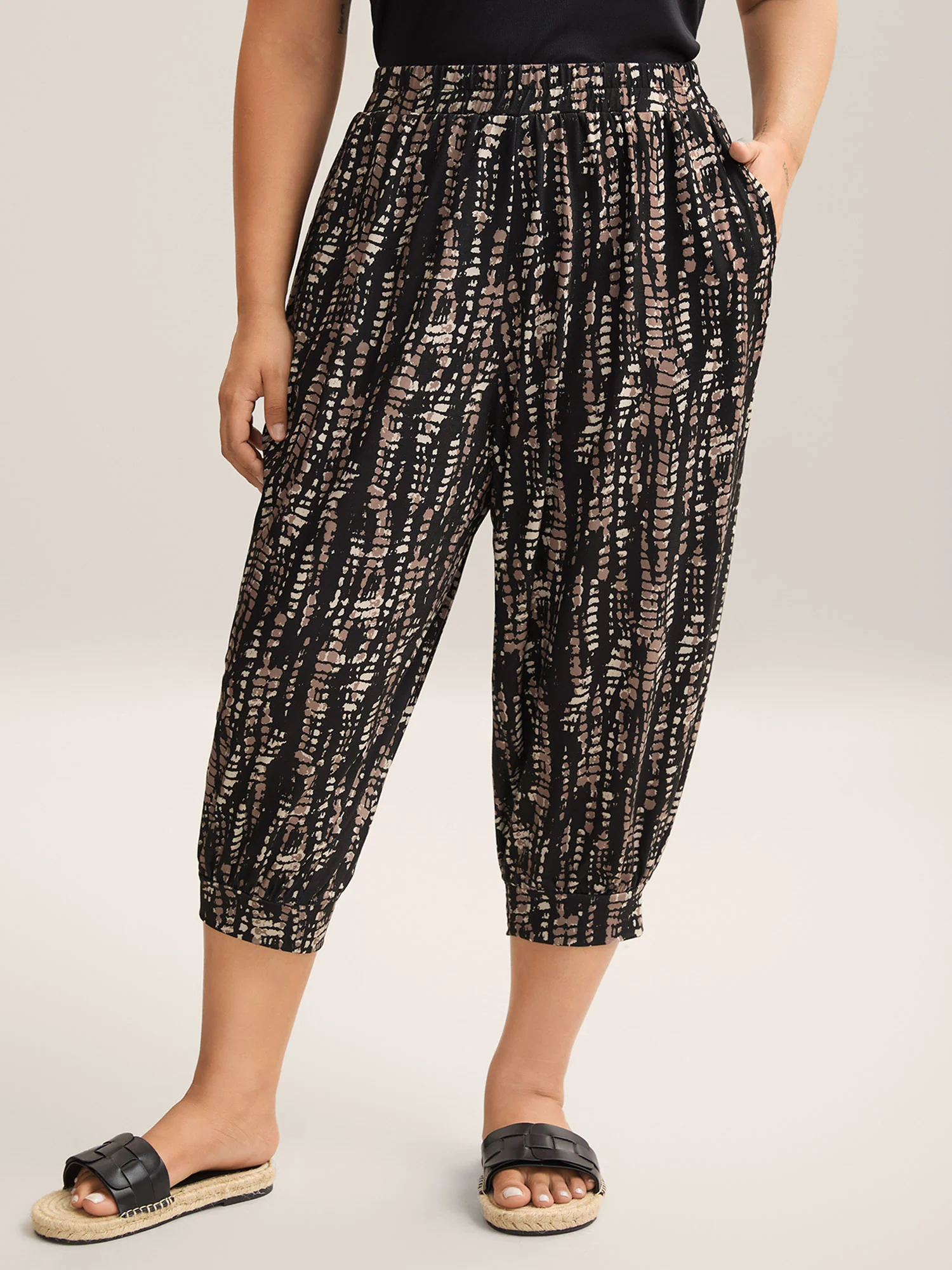 Tie-Dye Pull-On Jogger Pants