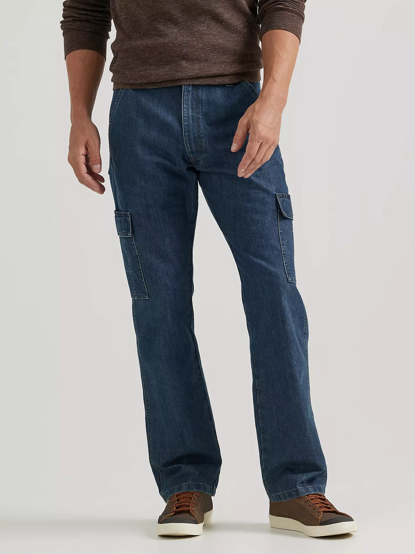 Denim Loose Fit Cargo Jean