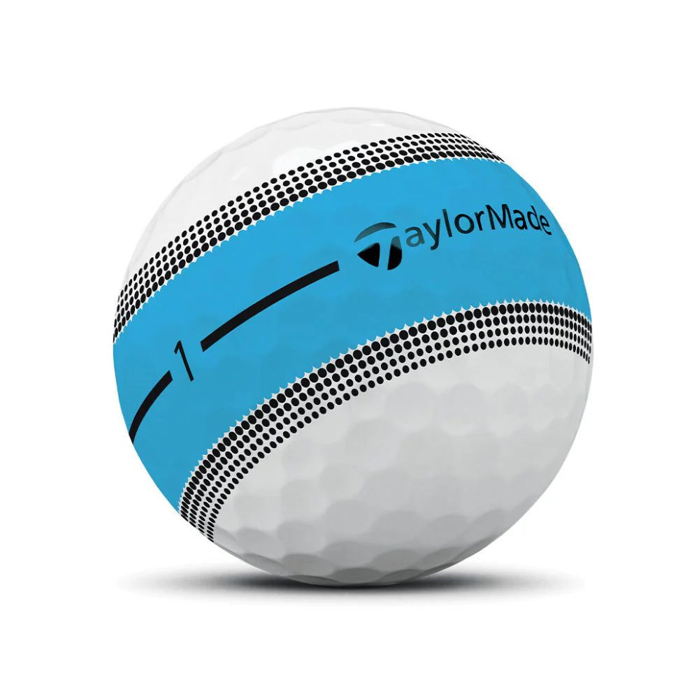 Taylormade Tour Response Stripe Neon Blue Golf Balls (1 Dozen) 2025