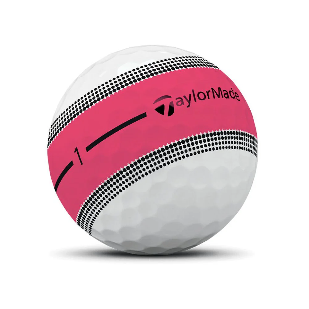 Taylormade Tour Response Stripe Neon Pink Golf Balls (1 Dozen) 2025