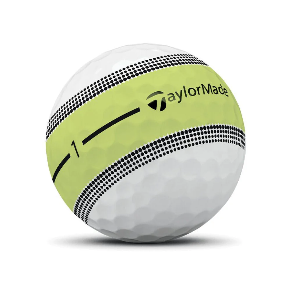 Taylormade Tour Response Stripe Neon Yellow Golf Balls (1 Dozen) 2025