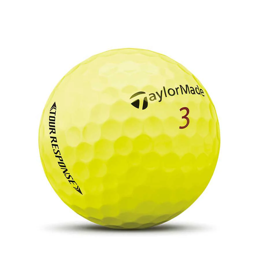 Taylormade Tour Response Hi-Res Yellow Golf Balls 2022 (1 Dozen)