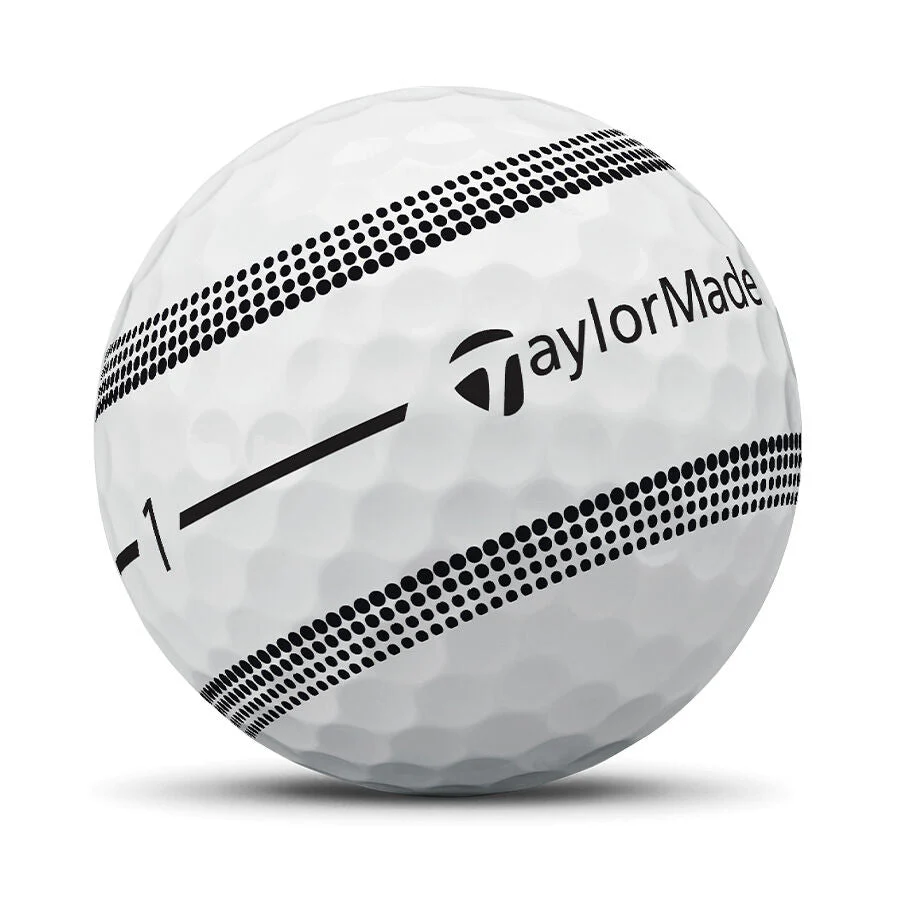 TaylorMade 2024 TP5x Stripe White Golf Balls (1 Dozen)